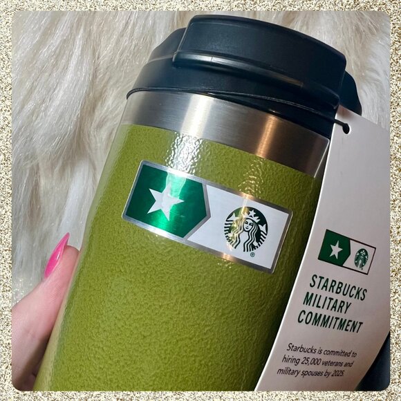 ⭐️ 2025 Starbucks x Stanley Ltd. Edition Military 20oz SS Tumbler NWT HTF - Picture 3 of 10